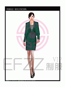 專賣店營業員服裝設計圖1008