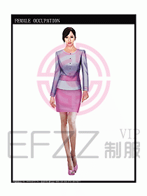 專賣店營業員服裝設計圖1013