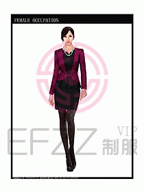 專賣店營業員服裝設計圖1019