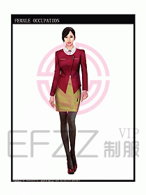 專賣店營業(yè)員服裝設(shè)計圖1036