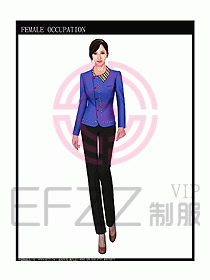 專賣店營業員服裝設計圖1041