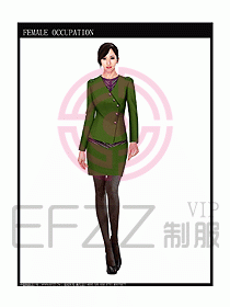 專賣店營業員服裝設計圖1043