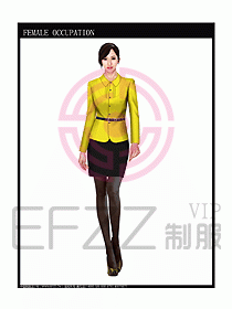 專賣店營業(yè)員服裝設(shè)計圖1053