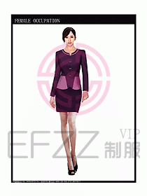 專賣店營業員服裝設計圖1058