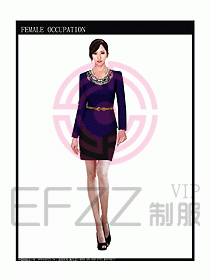 專賣店營業員服裝設計圖1061