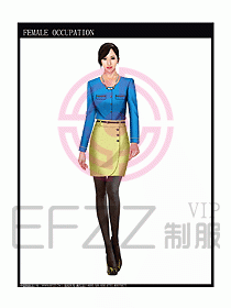 專賣店營業員服裝設計圖1066