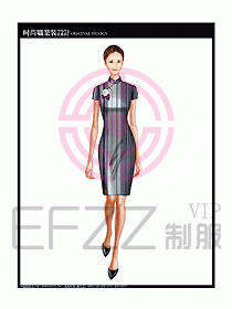 專賣店營業員服裝設計圖1085