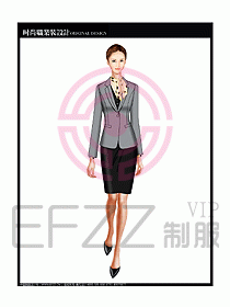 專賣店營業員服裝設計圖1101