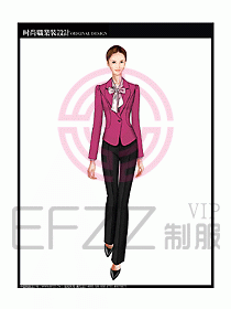 專賣店營業員服裝設計圖1135