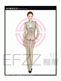 專賣店營業員服裝設計圖1158