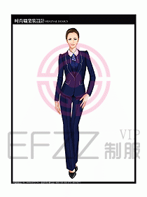 專賣店營業員服裝設計圖1156