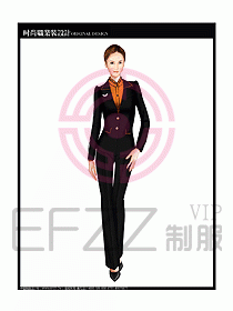 專賣店營業員服裝設計圖1160