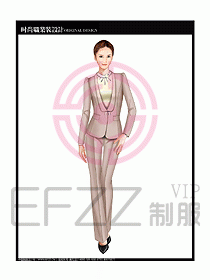 專賣店營業員服裝設計圖1159