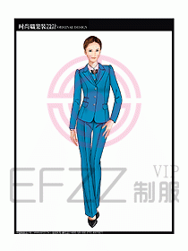 專賣店營業員服裝設計圖1165