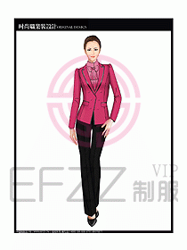 專賣店營業(yè)員服裝設(shè)計圖1167