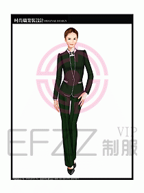 專賣店?duì)I業(yè)員服裝設(shè)計圖1168