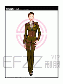 專賣店營業員服裝設計圖1178