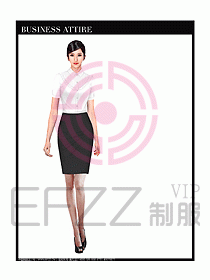 專賣店營業(yè)員服裝設(shè)計圖1188