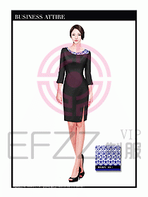 專賣店營業員服裝設計圖1192