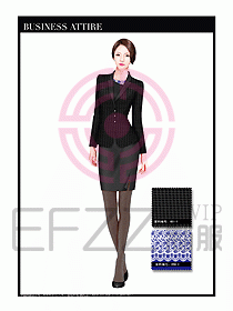 專賣店營業員服裝設計圖1194