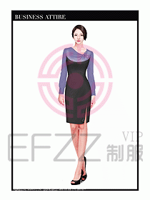 專賣店營業員服裝設計圖1198