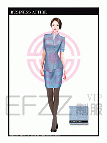 專賣店營業員服裝設計圖1208