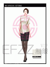 專賣店營業員服裝設計圖1210