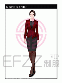 專賣店營業員服裝設計圖1217