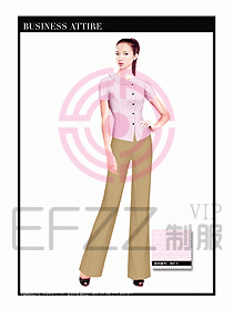 專賣店營業員服裝設計圖1222