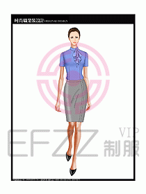 女職業(yè)裝短袖襯衫設計圖193