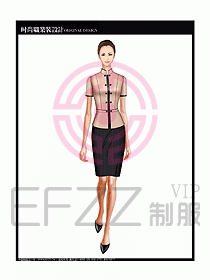 女職業(yè)裝短袖襯衫設(shè)計(jì)圖206