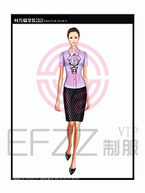 女職業裝短袖襯衫設計圖210