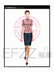 女職業(yè)裝短袖襯衫設(shè)計(jì)圖213