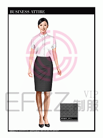 女職業(yè)裝短袖襯衫設(shè)計(jì)圖279