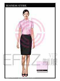 女職業裝短袖襯衫設計圖299