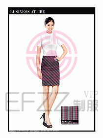 女職業裝短袖襯衫設計圖312