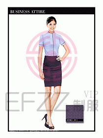 女職業裝短袖襯衫設計圖315