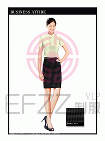 女職業裝短袖襯衫設計圖316