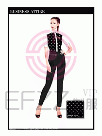 女職業裝短袖襯衫設計圖323