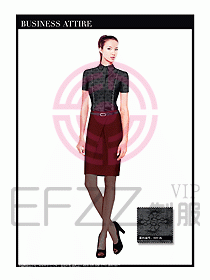 女職業(yè)裝短袖襯衫設(shè)計(jì)圖332