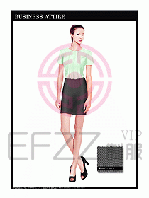 女職業裝短袖襯衫設計圖341