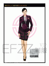 酒店大堂服務員制服設計圖661