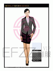 酒店大堂服務員制服設計圖673