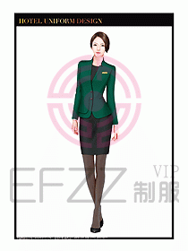 酒店大堂服務員制服設計圖688