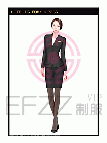 酒店大堂服務員制服設計圖685