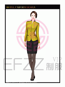 酒店大堂服務(wù)員制服設(shè)計圖699
