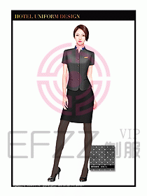 酒店大堂服務員制服設計圖697