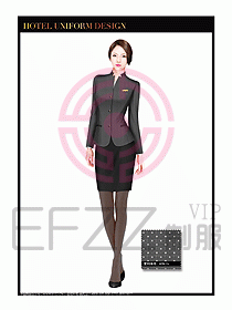 酒店大堂服務員制服設計圖701