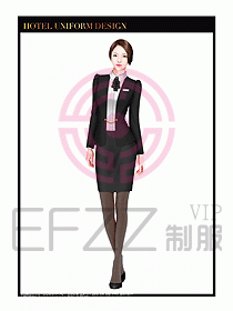 酒店大堂服務員制服設計圖707
