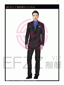 酒店大堂服務員制服設計圖715